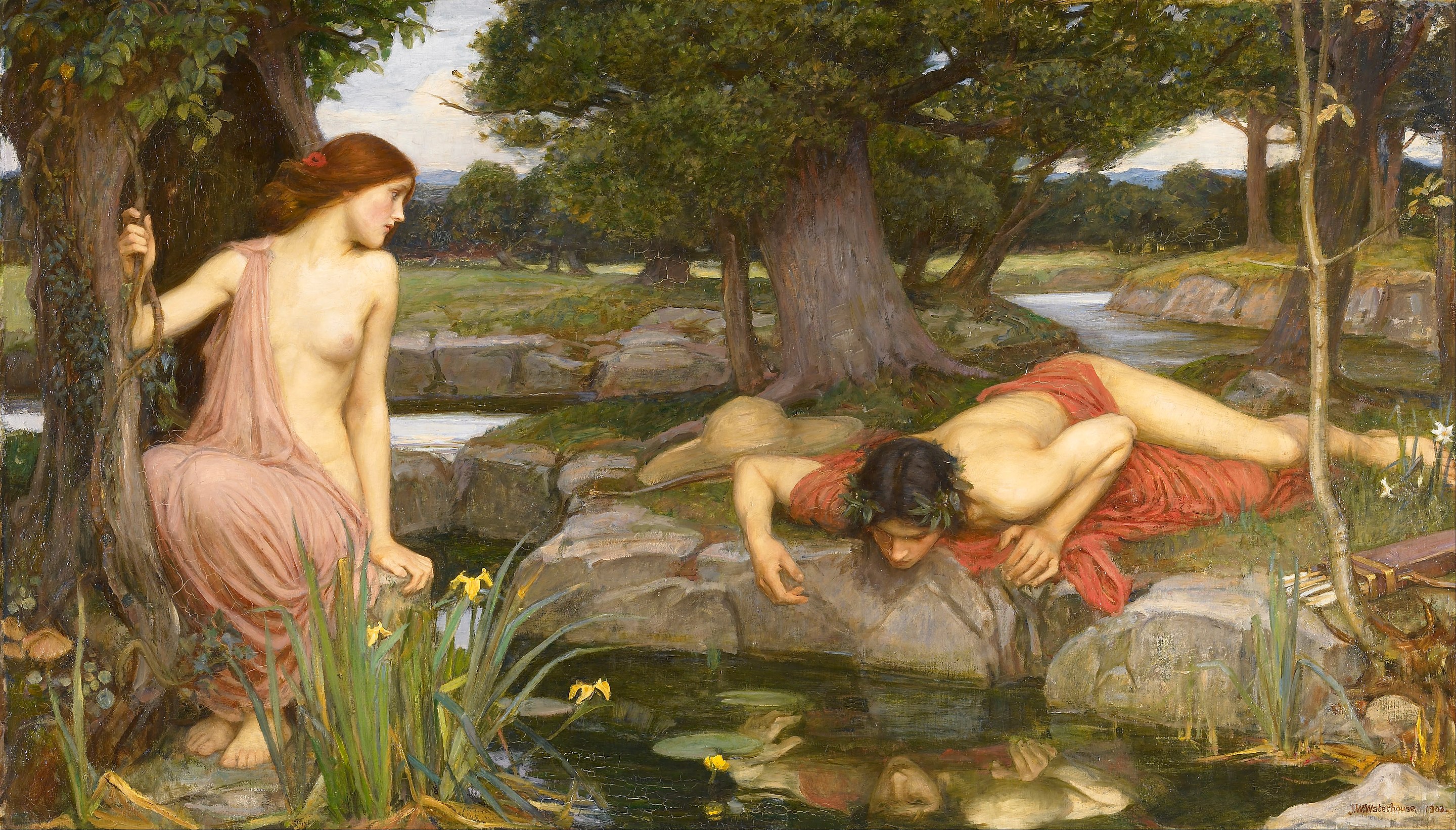 painting of echo and narcissus